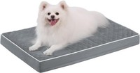 Hundebett OrthopäDisch 58X43X7Cm Waschbar Abnehmbar Dunkelgrau FüR Kleine Hunde