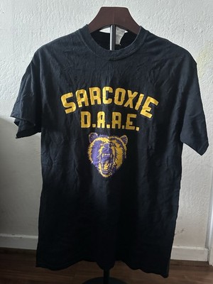 Gildan Heavy Cotton Sarcoxie D.A.R.E. Bear Graphic Black Men's T-Shirt M