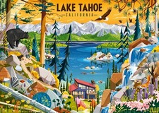 Ravensburger Lake Tahoe California 1000 Piece Jigsaw Puzzle Stunning Nature View