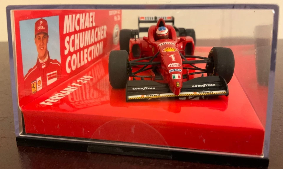 Minichamps 1:43 No 26 F1 Ferrari F310 Low Nose 1996 Michael Schumacher RARE - Image 3 of 4