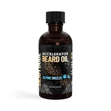 Derm Dude Accelerator Beard Growth Oil - Alpine Breeze Scent - 1oz.