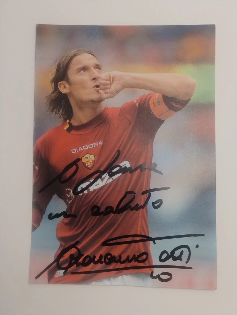 Francesco Totti Футбол Оригинальные Товары с Автографом - огромный