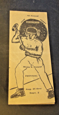#ad Very Rare Circa Early 1970#x27;s John Henry Blues and Gospel Festival Brochure W.V. $29.99