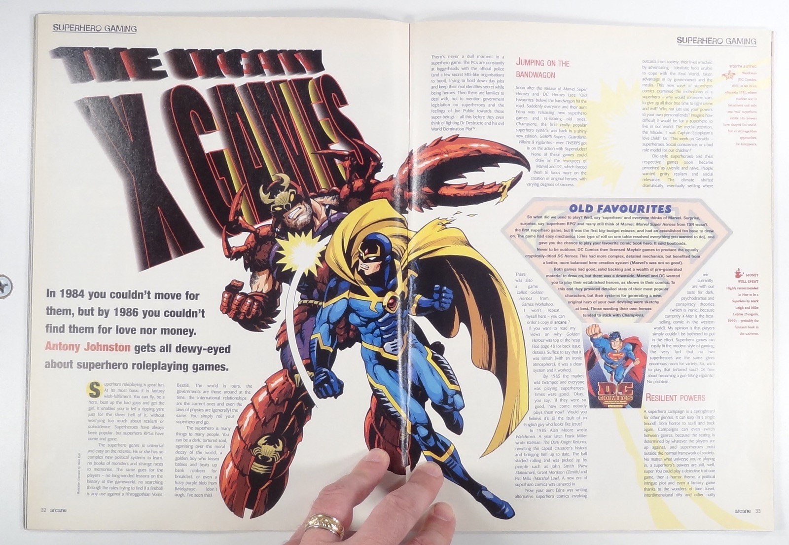 1997 Feb ARCANE UK All Genre TTRPG zine HORROR SYSTEM fantasy scenarios DEATH &c