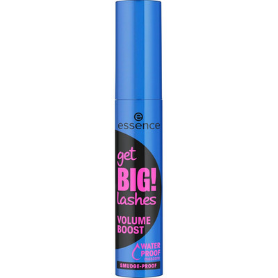 Essence Get BIG! Lashes VOLUME BOOST WATERPROOF Mascara, Schwarz, Langanhaltend,