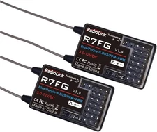 Radiolink R7FG 7 Channel Gyro Receiver 2.4GHz Integrated Telemetry Long... 
