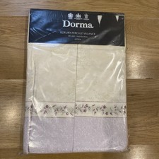 Dorma Double Luxury Percale Valance New Old Stock Vintage