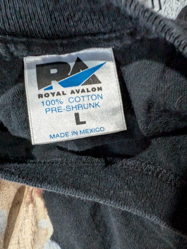 Vintage Rod Stewart 1999 House Rules T Shirt Size Large Royal Avalon 100% Cotton - Image 3 of 4