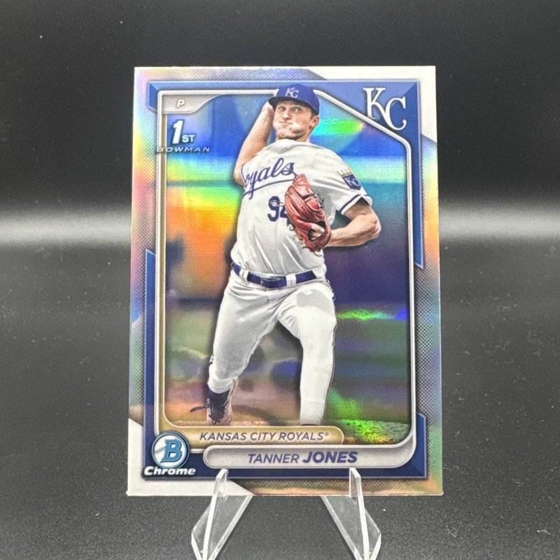 Tanner Jones 2024 Bowman Draft #BDC-195 Refractor Chrome 1st RC