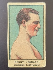 1921 W551 Benny Leonard Boxing Hall Of Fame HOF  Rare Card In Good Condition