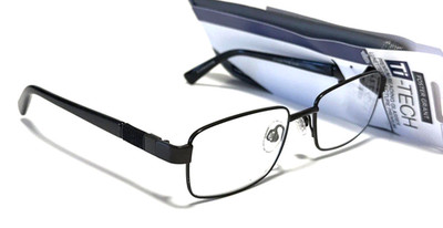 NEW FOSTER GRANT TI Tech READING GLASSES  Metal  +1.25 Titanium Temple Inserts
