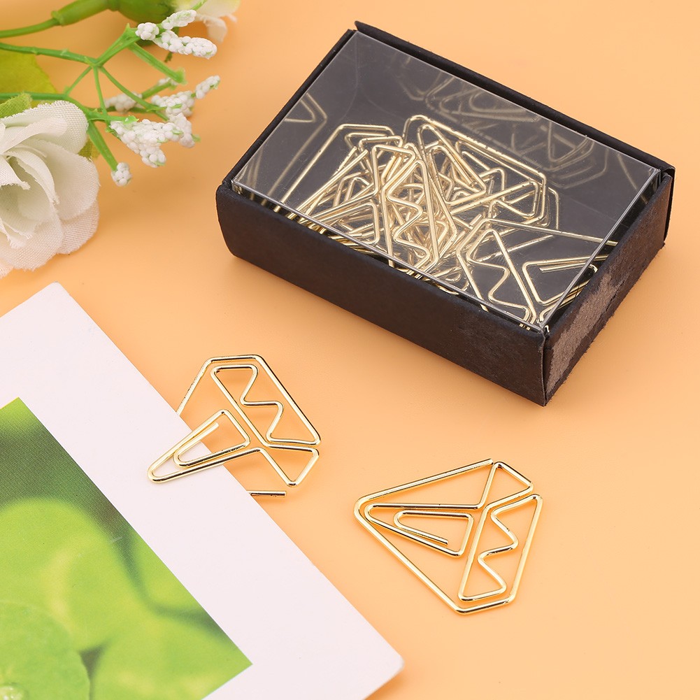8 Pcs Creative Shape Paper Clips Bookmark Marking Document Organizing Cl