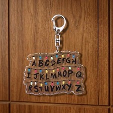 STRANGER THINGS Keychain Bag Charm CHRISTMAS LIGHTS Netflix Season 1 Byers RARE