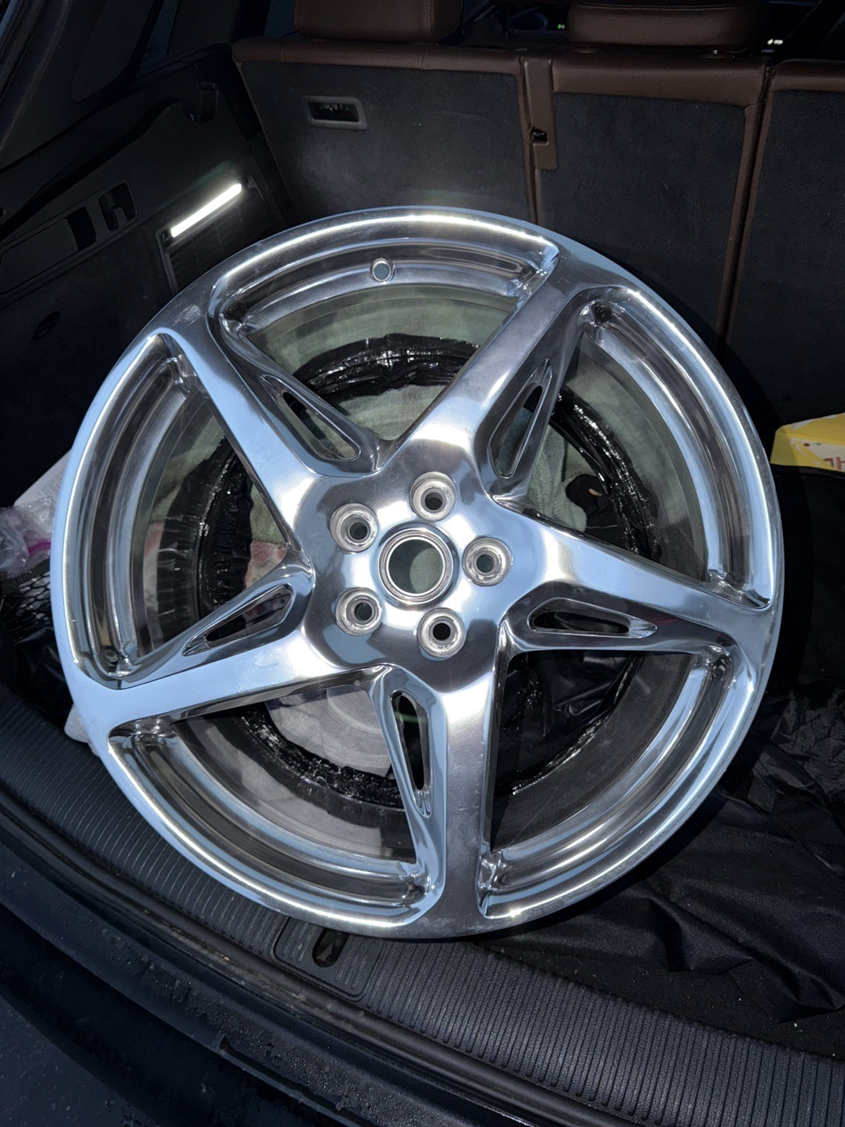 OEM Ferrari 458 Italia Spider 20” Polished Wheels F/R Set P/N 282333 282332