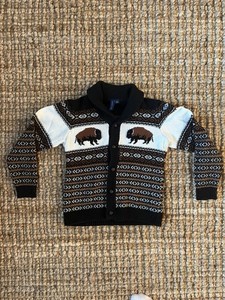 Boys Size 8 Janie and Jack Bison Sweater