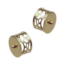 Brass Filigree End Caps – Pair (54mm Diameter)