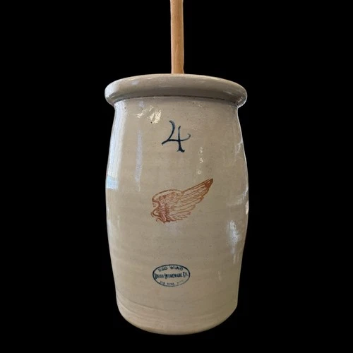 Redwing Pottery 4 Gallon Butter Churn