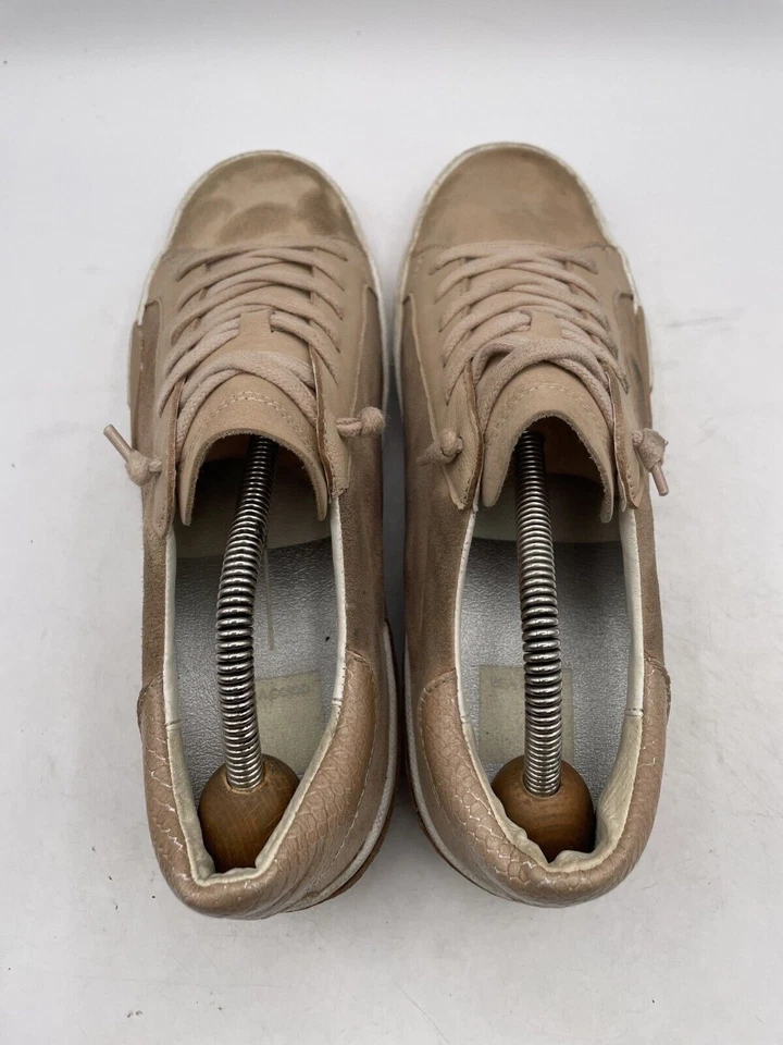 Dolce Vita Zina Running Sneaker Women's Sz 8 Dune Suede Leather Lace Up - Image 4 of 4