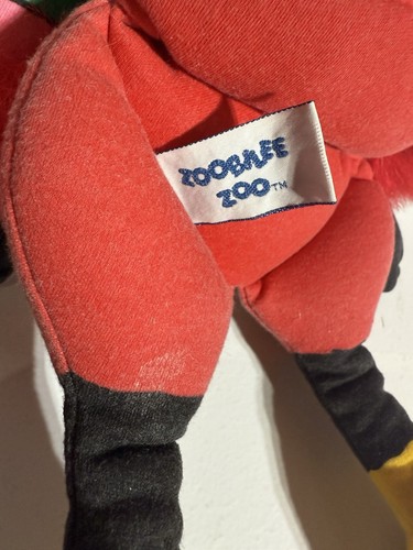 1986 Hallmark 14” ZOOBILEE ZOO Bravo Fox Plush Stuffed Animal Puppet Red Vintage - Picture 4 of 7