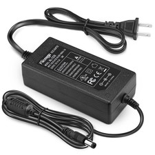 Facmogu DC 12V 3A 36W Power Adapter 100-240V AC with 5.5x2.5mm 5.5x2.1mm Plug