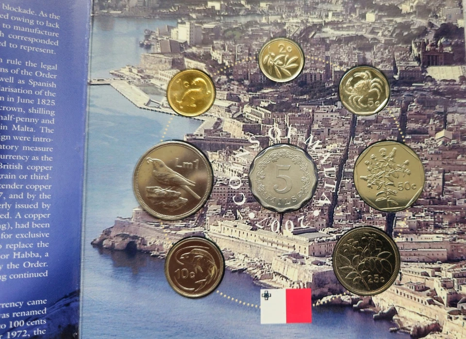 2007 Coins Of Malta Official Issue Year Set - Uncirculated Mint Set - Image 4 of 4