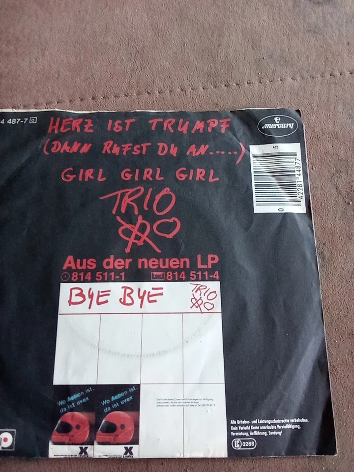 LP: Trio - Herz ist Trumpf SINGLE - Bild 2 von 2