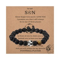 FußBall-ArmbäNder, Verstellbare Perlen-FußBallgeschenkerlen