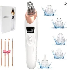 Electric Blackhead Remover Cleaner Face Diamond Pore Vacuum Suction White Heads