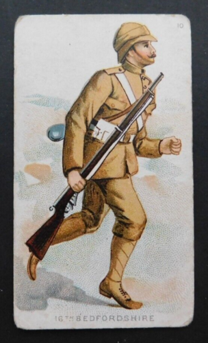 1890 American Tobacco Company Cigarette Card Military Uniforms C #10 16th Bedf. - Picture 1 of 2