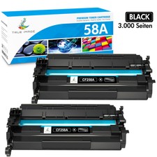  No Chip 2x Black CF258A 58A Toner Cartridge For HP LaserJet M404dn MFP M428fdw
