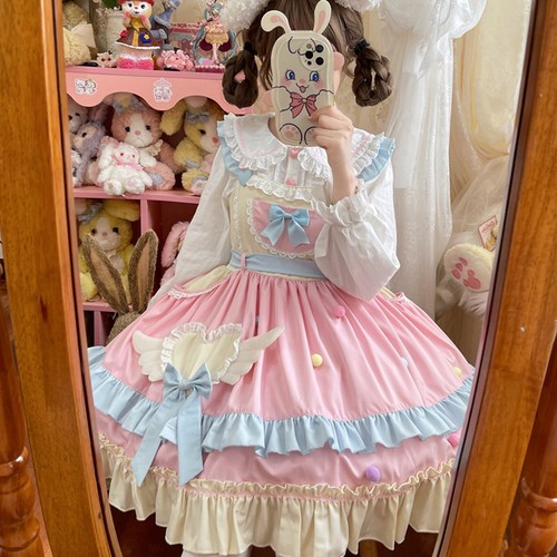 Adorable Princess Dress for Girls Teenager Long Sleeves Swing Party Dress Ruffle - Picture 4 of 8