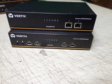 VERTIV LONGVIEW 5020 DUAL DP 4K RECIEVER/TRANSMITTER LV5020P NO POWER CABLES