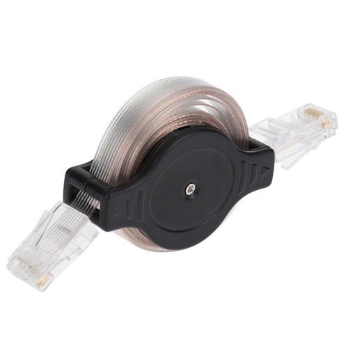 1.5M Portable Retractable Ethernet Network Reticle Cord Office - 第 1/12 張圖片