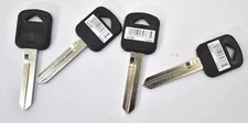 Lot of 4 Hy Ko Ford Rubberhead Automotive Key Blanks H72 Black Head H75P