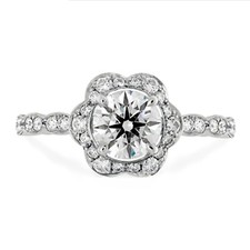 1.60 Ct Round Cut Real Moissanite beautiful Wedding Ring 14K White Gold Size 7