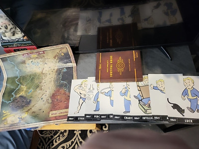 Fallout 4 Vault Dweller's Survival Guide Collector's Edition with Cards AND Map