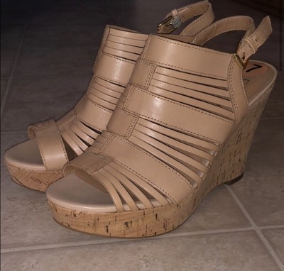 franco sarto cork wedge sandals