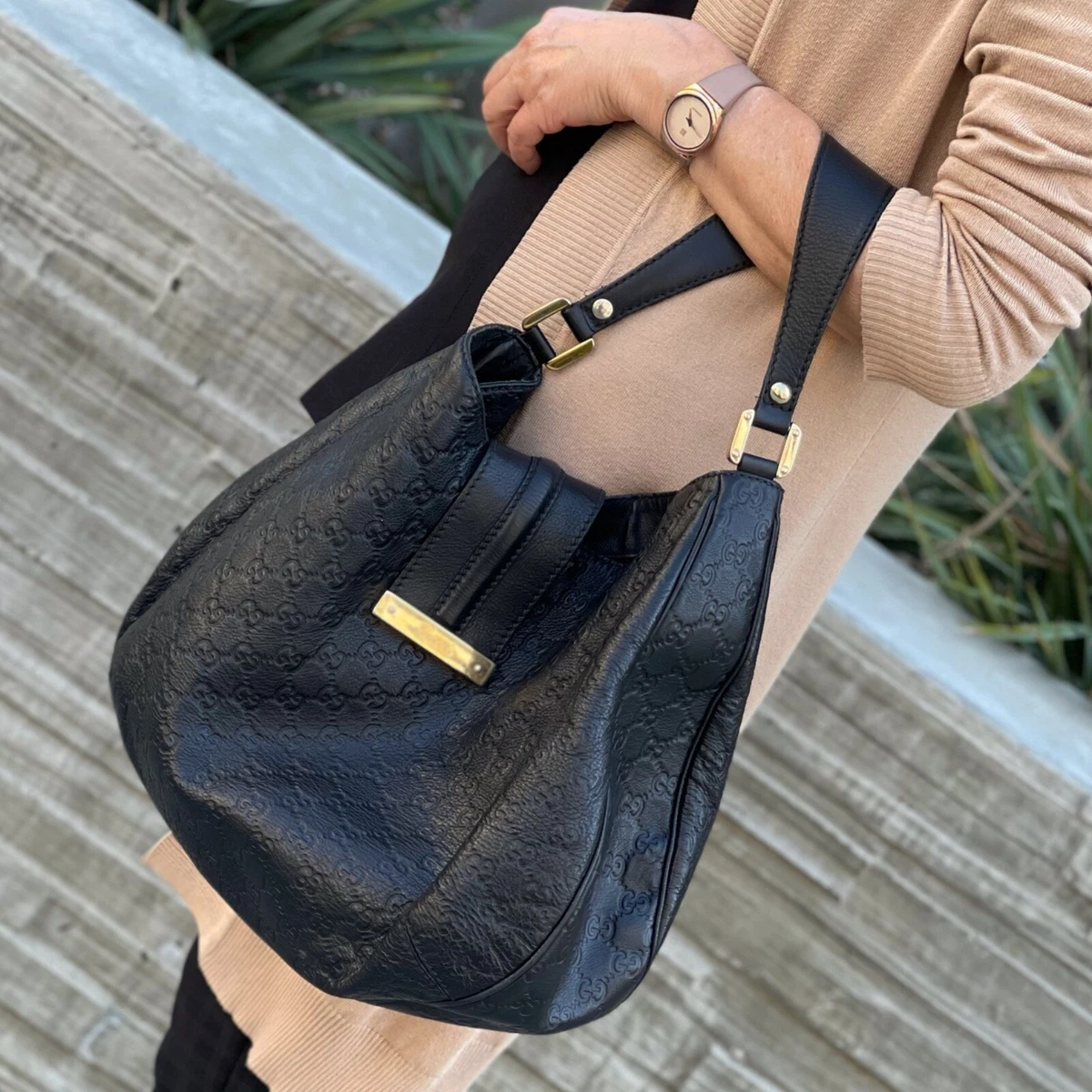 Gucci Shoulder Bag Black,Leather