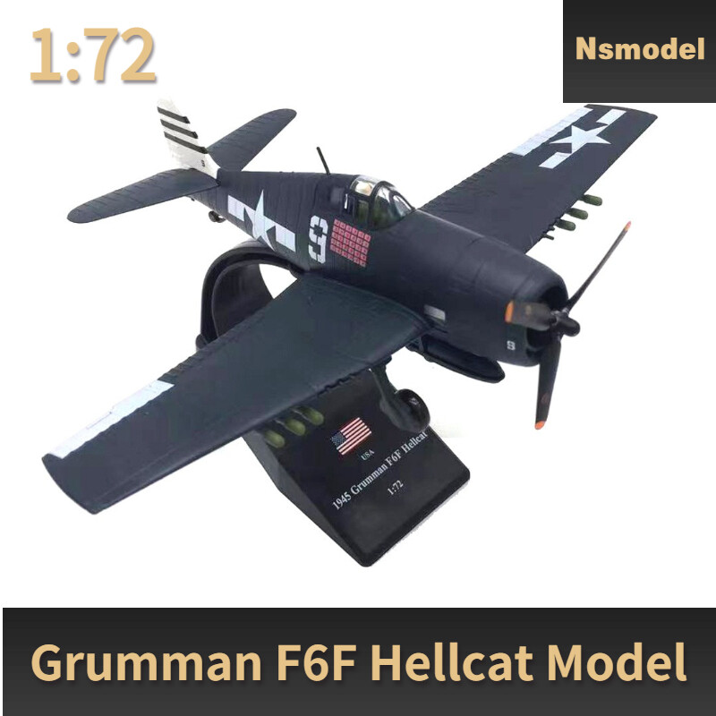 【値下げ】Grumman F6F Hellcat プレミアムコレクション USN 1945 Grumman F6F Hellcat Fighter Military Aircraft Diecast Toy