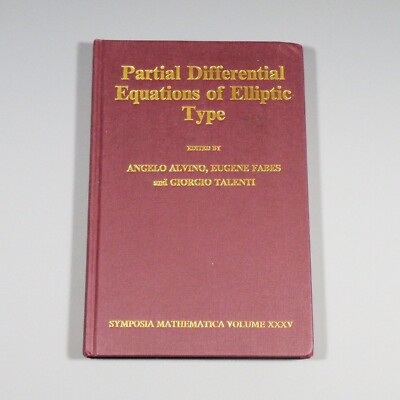 Partial Differential Equations of Elliptic Type - Alvino - 1994 mathematics