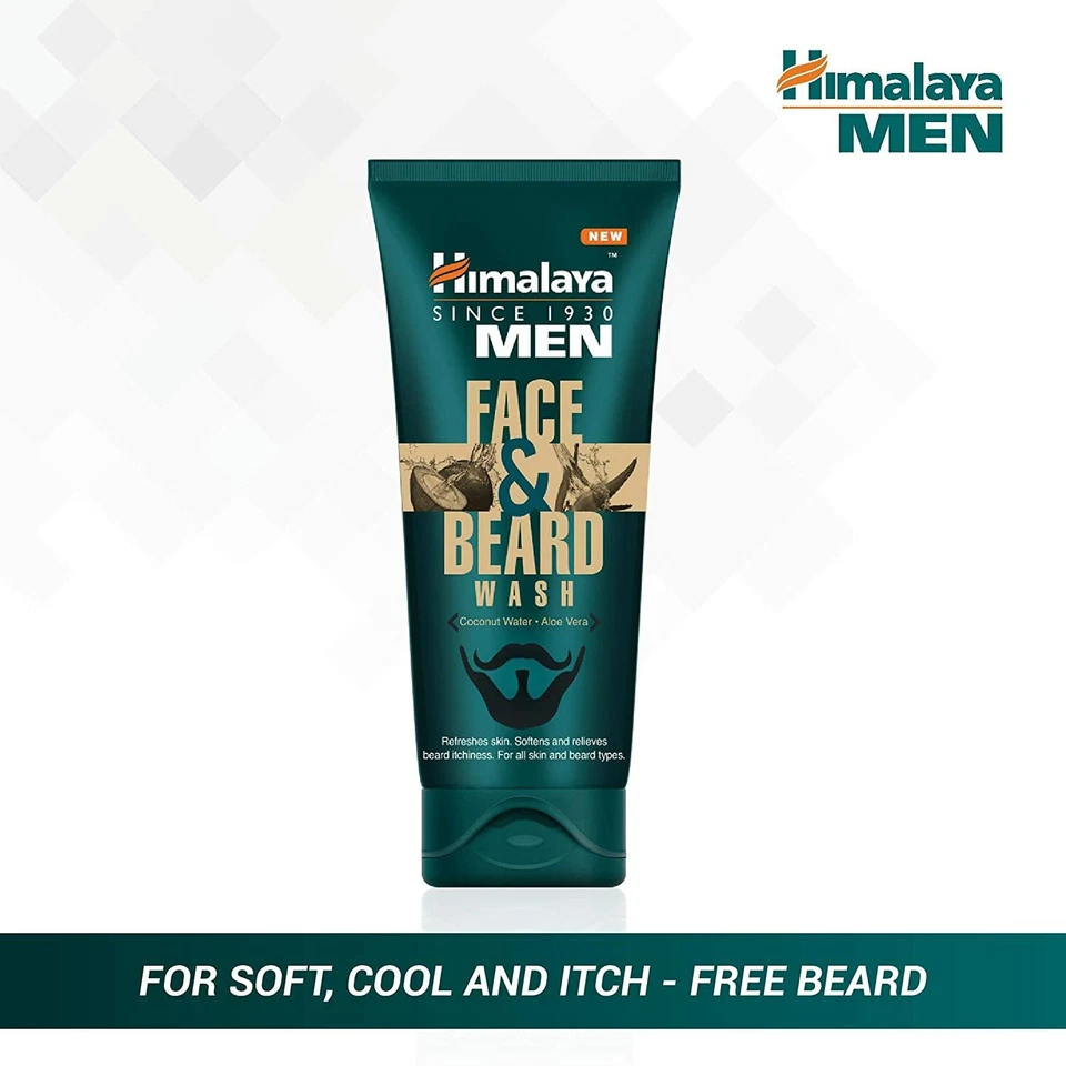 Himalaya Men Face and Beard Wash, 80ml - Coconut & Aloe Vera FREE SHIP - Image 2 of 4