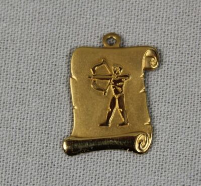 Schütze - Sternzeichen Anhänger mit Geschenkbox - ca. 2x1,5 cm.  /S355