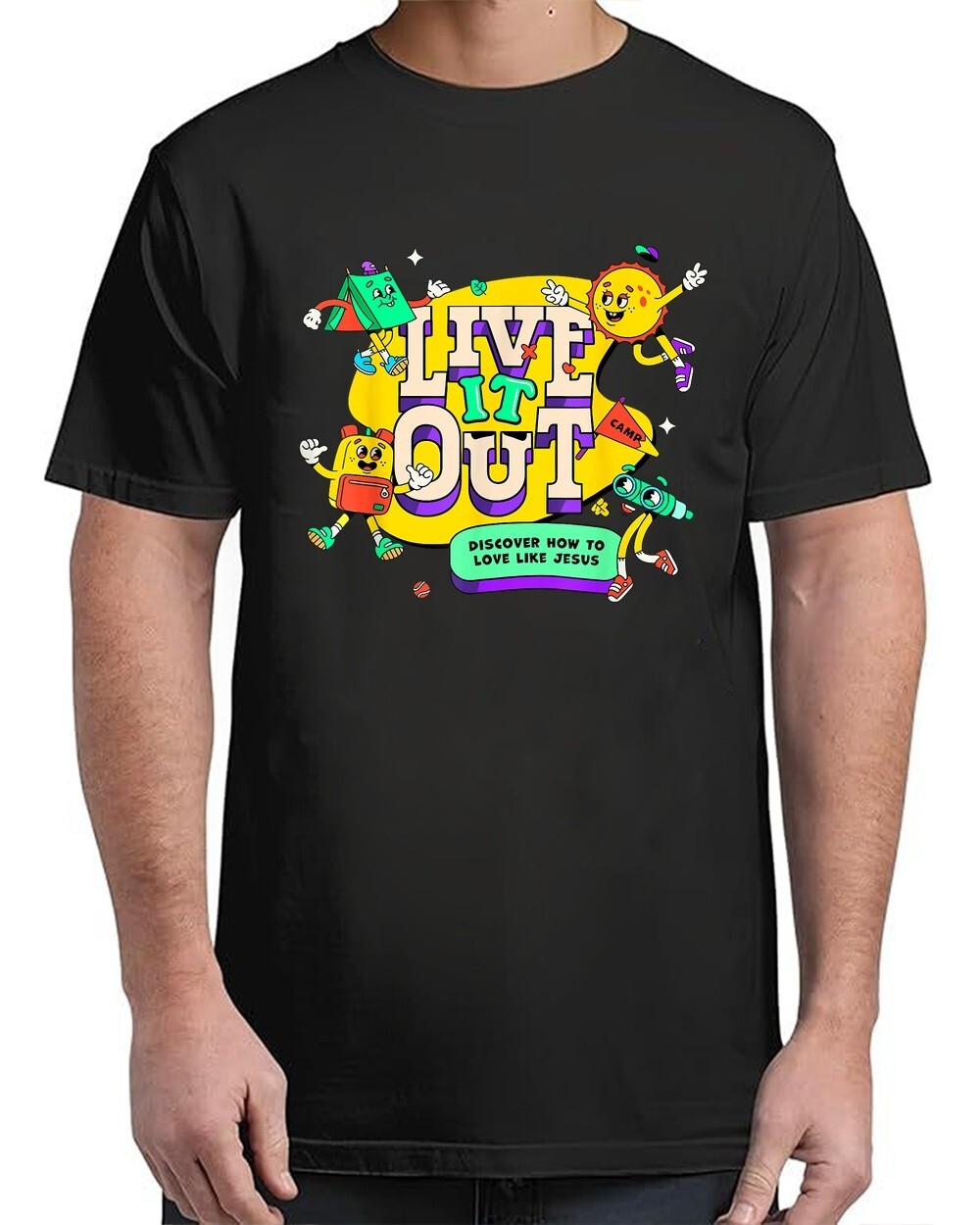 Grunge Christian Youth Camp Jesus Tee Unisex Sizes S-4XL