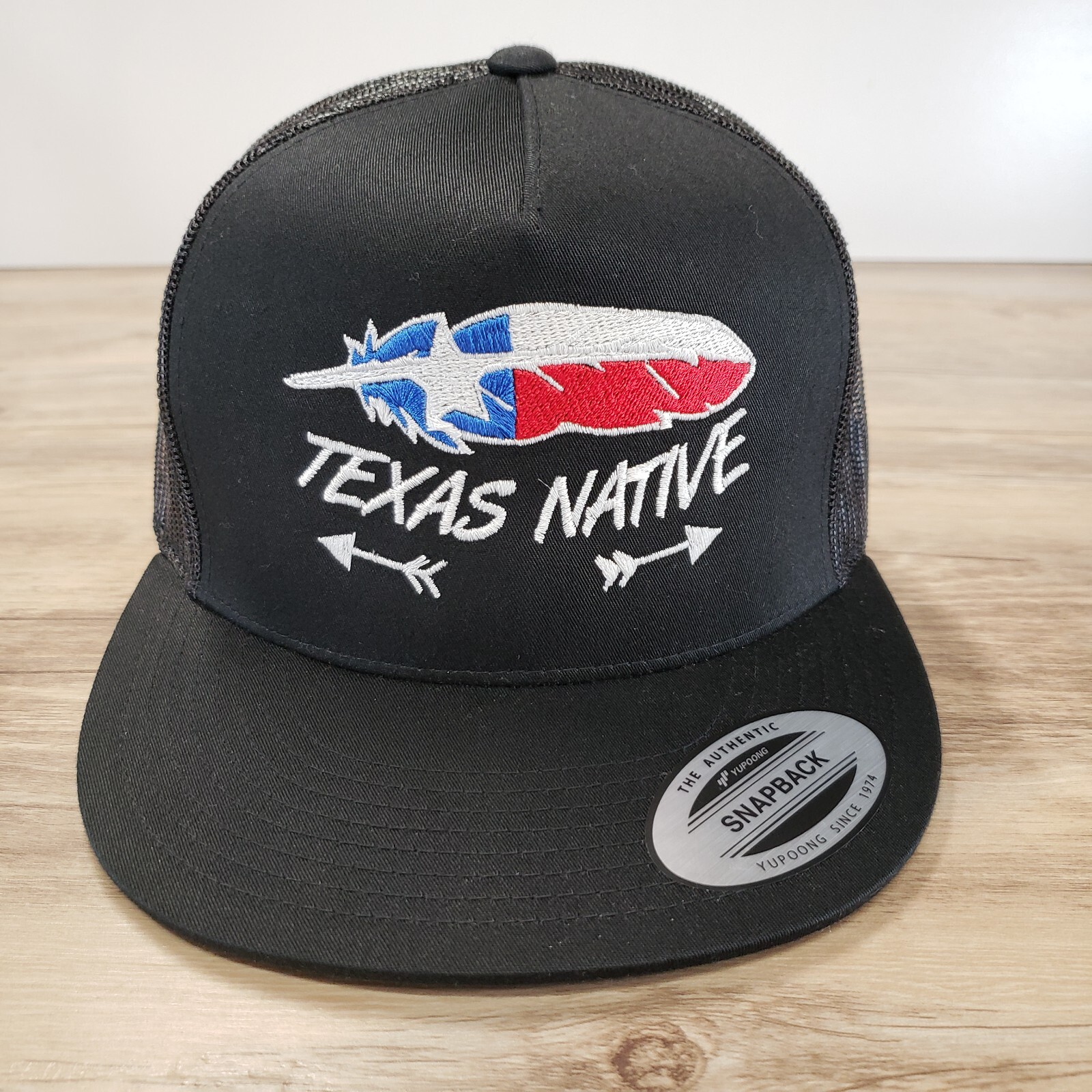 Texas Native Hat Cap Snapback TX Flag Feather Arr… - image 9