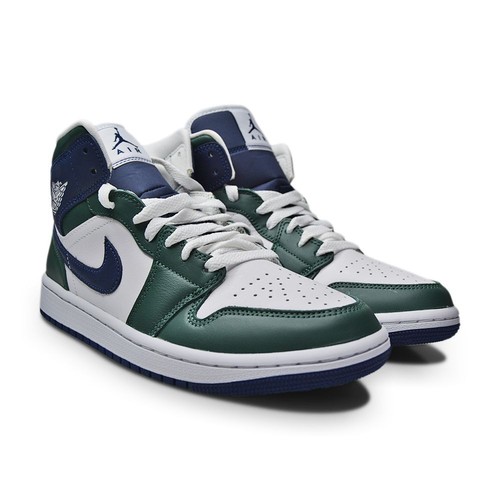Mujer Nike Air Jordan 1 Mid SE - DZ5326 300 - Verde Noble Medianoche Azul Marino - Imagen 4 de 5