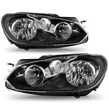 For 2010-2014 Volkswagen GTI Golf Jetta Sportwagen MK6 Headlights Assembly LH+RH