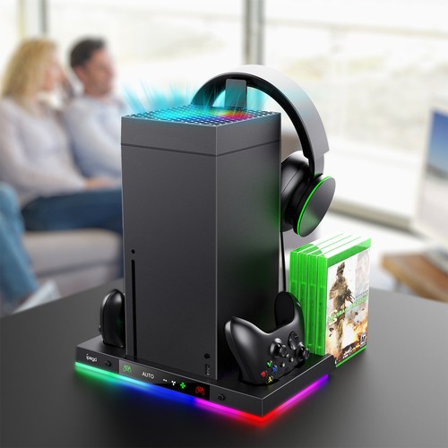 Auto Temperature Detection RGB Cooling Fan Charging Station For Xbox Series X - Picture 8 of 8