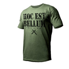 Combat t-shirt military this is war hoc est bellum Infantry crossed combat knife