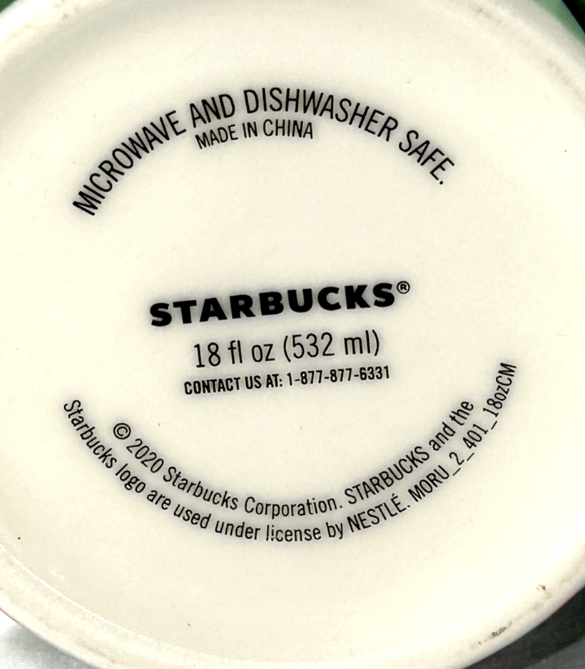 (Lot of 2) Starbucks 2020 Holiday Christmas Coffee Mugs Cups 18 oz