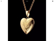 Gold Plated Heart Locket Pendant Necklace Photo 22